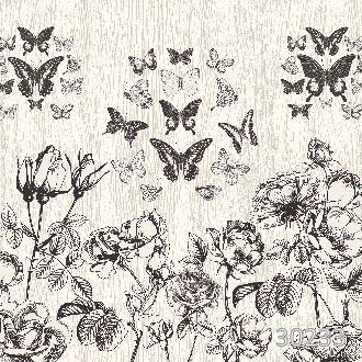 Бабочки и южные цветы