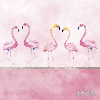 Акварельные фламинго