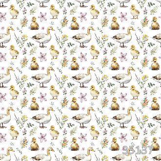 Утки на белом фоне