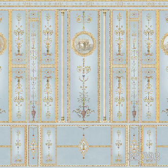 Голубой орнамент